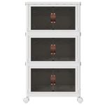 Casa si Gradina - Constructii - Depozitare, transport si protectie - Accesorii echipamente pentru transport si ridicat - Cutie de depozitare stivuita cu roti 28 L 48,5x29,5x86 cm - Infinity.ro