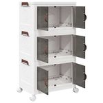 Casa si Gradina - Constructii - Depozitare, transport si protectie - Accesorii echipamente pentru transport si ridicat - Cutie de depozitare stivuita cu roti 28 L 48,5x29,5x86 cm - Infinity.ro