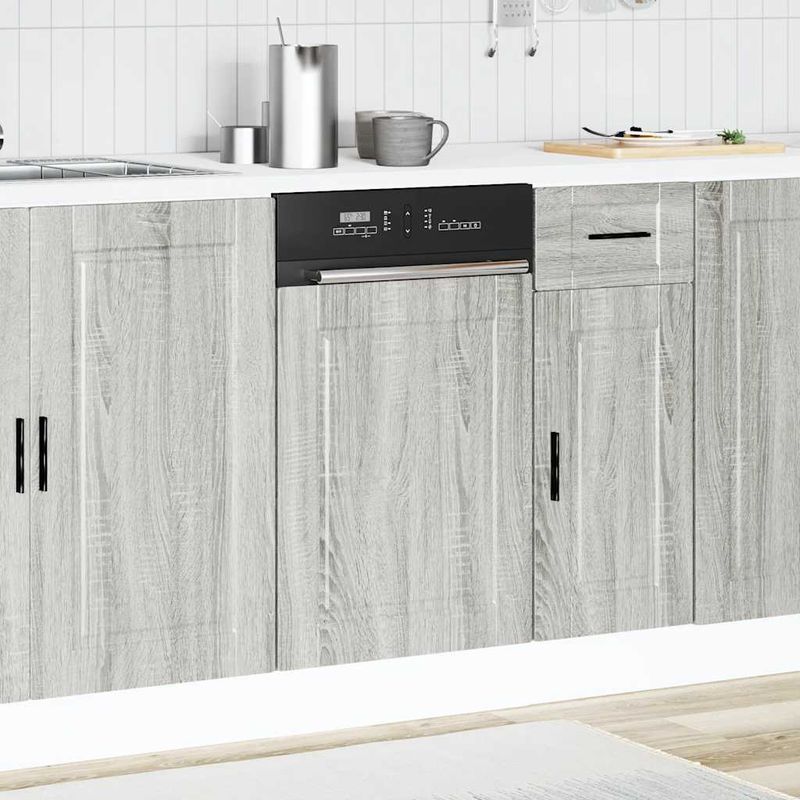 Electronice si Electrocasnice - Masini de spalat vase - Accesorii masini de spalat vase - Panou pentru masina de spalat vase gri Sonoma lemn prelucrat - Infinity.ro