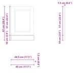 Electronice si Electrocasnice - Masini de spalat vase - Accesorii masini de spalat vase - Panou pentru masina de spalat vase gri Sonoma lemn prelucrat - Infinity.ro
