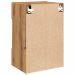 Casa si Gradina - Mobilier - Comode si corpuri - Comode - Comode TV cu lumini LED, 2 buc. Stejar artizanal 40x30x60,5 cm - Infinity.ro