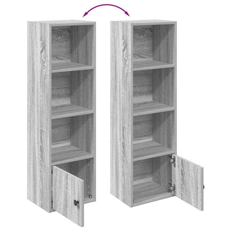 Casa si Gradina - Mobilier - Biblioteci si rafturi - Biblioteci - Biblioteca, gri sonoma, 31x24x102 cm, lemn prelucrat - Infinity.ro