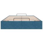 Casa si Gradina - Mobilier - Paturi si accesorii - Paturi - Cadru de pat otoman fara saltea albastru inchis catifea, mărime 120x190 cm - Infinity.ro
