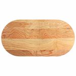 Casa si Gradina - Constructii - Lemn constructii - Placi lemn - Blat de masa maro deschis 100x50x4 cm lemn masiv de stejar oval - Infinity.ro