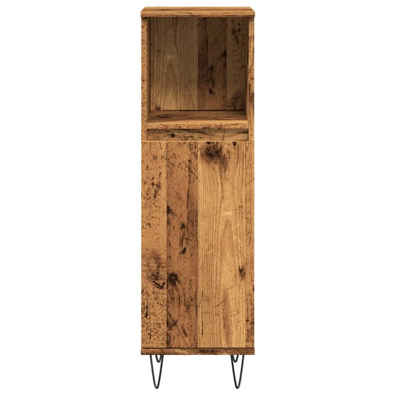 Casa si Gradina - Mobilier - Mobilier baie - Comode baie - Dulap de baie, lemn vechi, 30x30x100 cm, lemn prelucrat - Infinity.ro