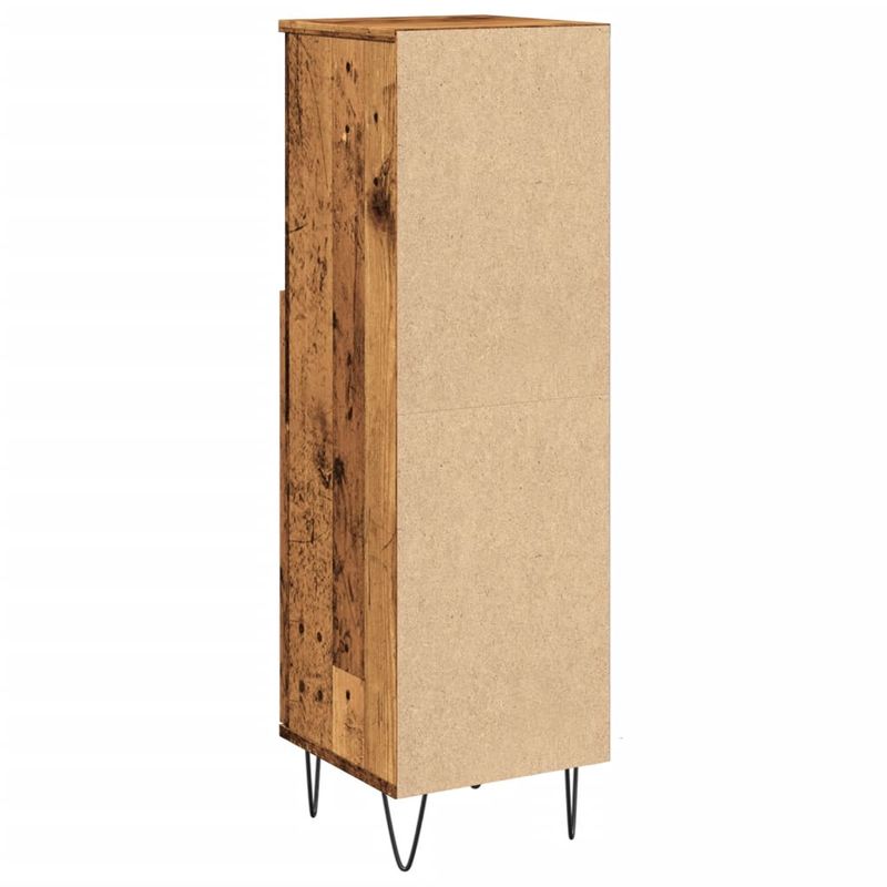 Casa si Gradina - Mobilier - Mobilier baie - Comode baie - Dulap de baie, lemn vechi, 30x30x100 cm, lemn prelucrat - Infinity.ro