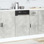 Electronice si Electrocasnice - Masini de spalat vase - Accesorii masini de spalat vase - Panou pentru masina de spalat vase beton gri lemn prelucrat - Infinity.ro