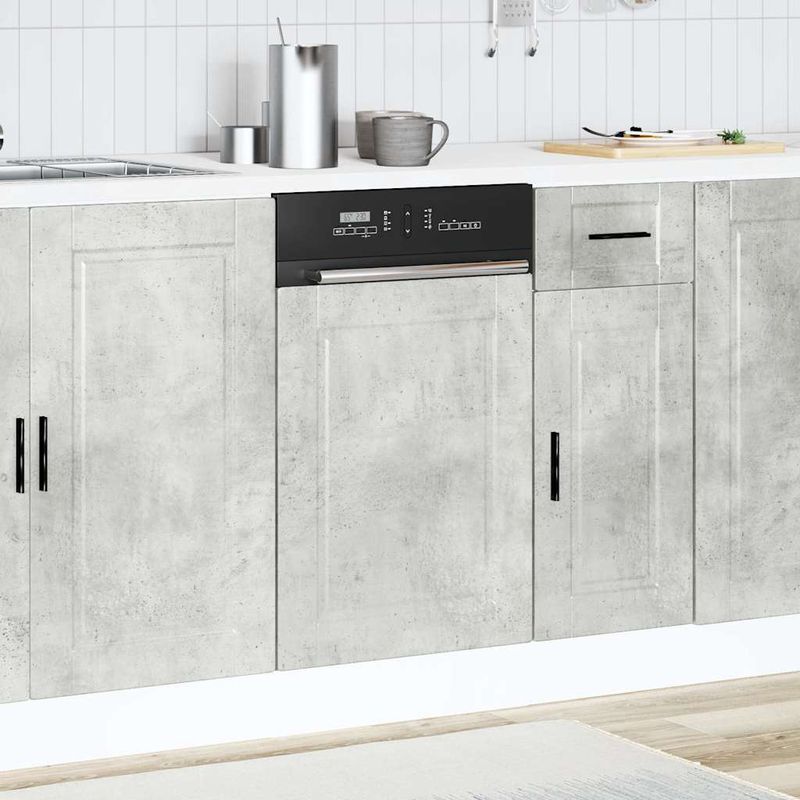 Electronice si Electrocasnice - Masini de spalat vase - Accesorii masini de spalat vase - Panou pentru masina de spalat vase beton gri lemn prelucrat - Infinity.ro