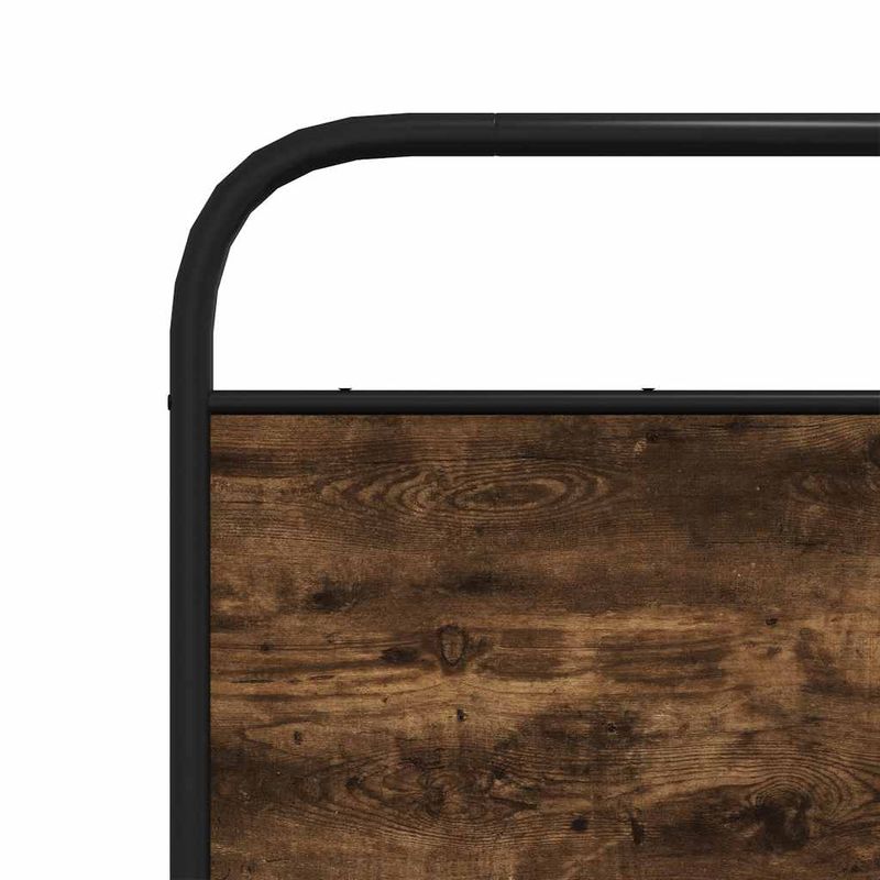 Casa si Gradina - Mobilier - Paturi si accesorii - Paturi - Cadru pat fara saltea stejar fumuriu 150x200 cm lemn prelucrat - Infinity.ro