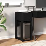 Casa si Gradina - Mobilier - Mese si birouri - Birouri - Suport turn pentru computer cu sertar negru 30x44x74 cm - Infinity.ro