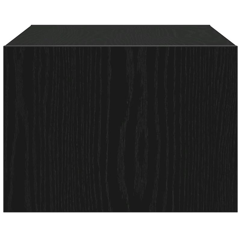 Casa si Gradina - Mobilier - Comode si corpuri - Comode - Dulap TV cu lumini LED Stejar negru 75x35,5x25 cm - Infinity.ro