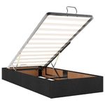 Casa si Gradina - Mobilier - Paturi si accesorii - Paturi - Pat otoman cu saltea tesatura neagra 90x200 cm, model design simplu - Infinity.ro