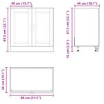 Casa si Gradina - Mobilier - Comode si corpuri - Corpuri bucatarie - Dulap de baza pentru chiuveta „Porto” din lemn vechi lemn - Infinity.ro