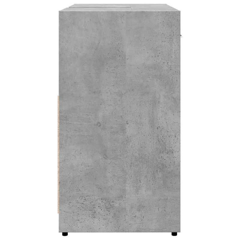 Casa si Gradina - Mobilier - Mobilier baie - Comode baie - Dulap pentru chiuveta de baie gri beton lemn prelucrat - Infinity.ro