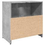 Casa si Gradina - Mobilier - Mobilier baie - Comode baie - Dulap pentru chiuveta de baie gri beton lemn prelucrat - Infinity.ro