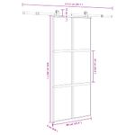 Casa si Gradina - Constructii - Usi interior, exterior si garaj - Usi garaj - Usa glisanta cu set de feronerie sticla temperata si aluminiu - Infinity.ro