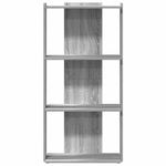 Casa si Gradina - Mobilier - Biblioteci si rafturi - Biblioteci - Biblioteca cu 3 niveluri gri sonoma 60x30x120 cm lemn prelucrat - Infinity.ro