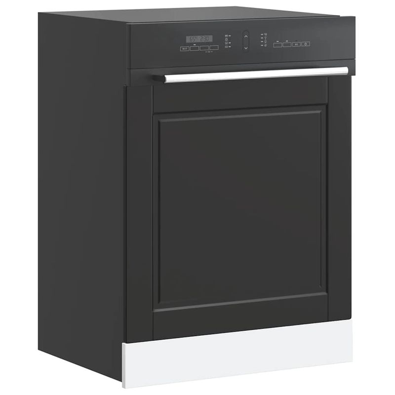 Electronice si Electrocasnice - Masini de spalat vase - Accesorii masini de spalat vase - Panou pentru masina de spalat vase „Porto” Negru lemn prelucrat, mărime 60x1.5x67 cm - Infinity.ro
