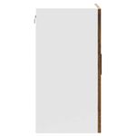 Casa si Gradina - Mobilier - Comode si corpuri - Corpuri bucatarie - Dulap de bucatarie cu usa din sticla stejar afumat „Porto”., model 1x dulap de perete din sticlă (2 uși), mărime 60x31x60 cm - Infinity.ro