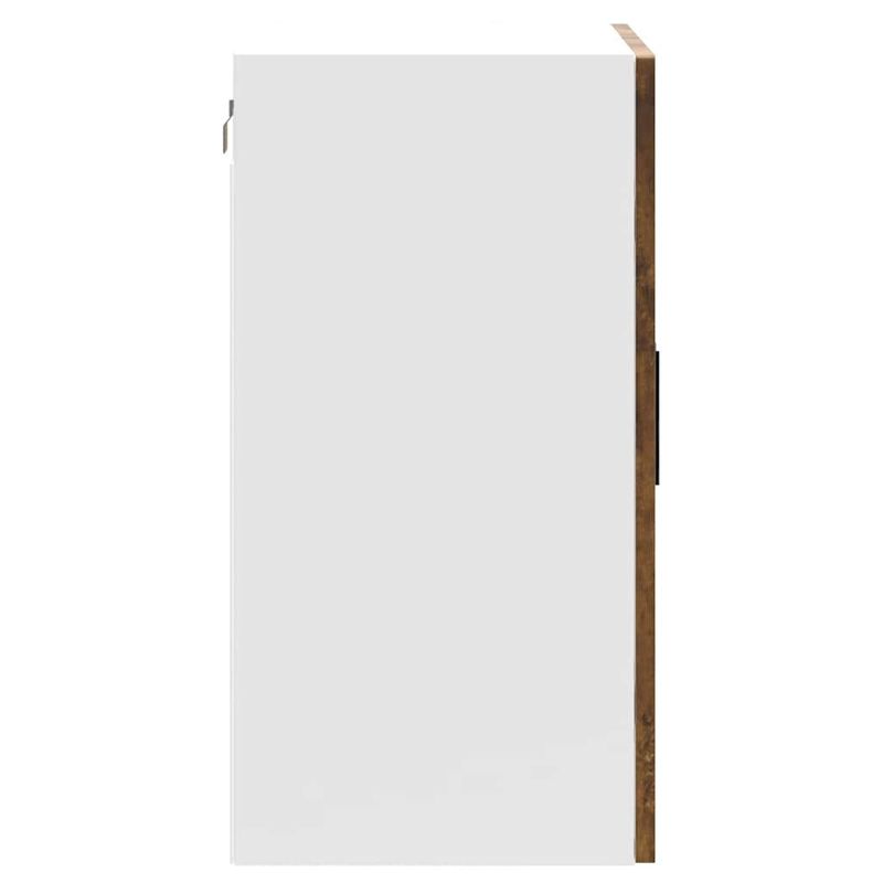 Casa si Gradina - Mobilier - Comode si corpuri - Corpuri bucatarie - Dulap de bucatarie cu usa din sticla stejar afumat „Porto”., model 1x dulap de perete din sticlă (2 uși), mărime 60x31x60 cm - Infinity.ro