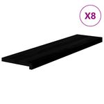 Casa si Gradina - Constructii - Scari si accesorii interioare - Accesorii scari interioare - Trepte de scara 8 buc maro inchis lemn masiv de stejar, mărime 100x30x2 cm - Infinity.ro