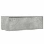 Casa si Gradina - Mobilier - Comode si corpuri - Comode - Comoda TV cu lumini LED, gri beton, 75x35,5x25 cm - Infinity.ro