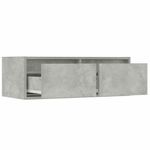 Casa si Gradina - Mobilier - Comode si corpuri - Comode - Comoda TV cu lumini LED, gri beton, 75x35,5x25 cm - Infinity.ro