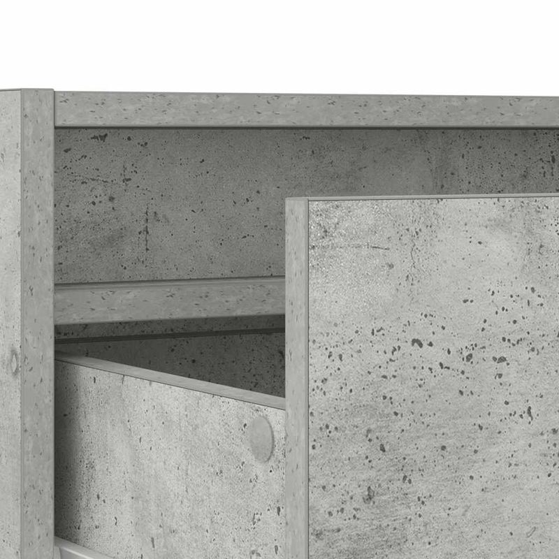 Casa si Gradina - Mobilier - Comode si corpuri - Comode - Comoda TV cu lumini LED, gri beton, 75x35,5x25 cm - Infinity.ro