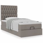 Casa si Gradina - Mobilier - Paturi si accesorii - Paturi - Cadru de pat otoman cu saltea Taupe 80x200cm Material - Infinity.ro