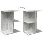 Casa si Gradina - Mobilier - Comode si corpuri - Noptiere - Noptiera gri beton 46,5x29x61 cm Lemn prelucrat - Infinity.ro