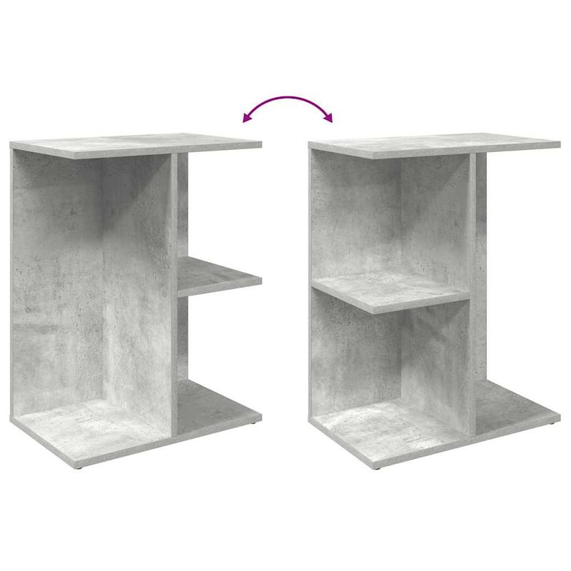 Casa si Gradina - Mobilier - Comode si corpuri - Noptiere - Noptiera gri beton 46,5x29x61 cm Lemn prelucrat - Infinity.ro