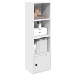 Casa si Gradina - Mobilier - Biblioteci si rafturi - Biblioteci - Biblioteca, alb, 31x24x102 cm, lemn prelucrat - Infinity.ro