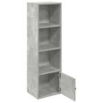 Casa si Gradina - Mobilier - Biblioteci si rafturi - Biblioteci - Biblioteca, gri beton, 31x24x102 cm, lemn prelucrat - Infinity.ro