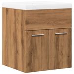 Casa si Gradina - Mobilier - Seturi de mobilier - Seturi baie - Set mobilier de baie, 2 piese, stejar artizanal, lemn prelucrat - Infinity.ro