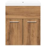 Casa si Gradina - Mobilier - Seturi de mobilier - Seturi baie - Set mobilier de baie, 2 piese, stejar artizanal, lemn prelucrat - Infinity.ro