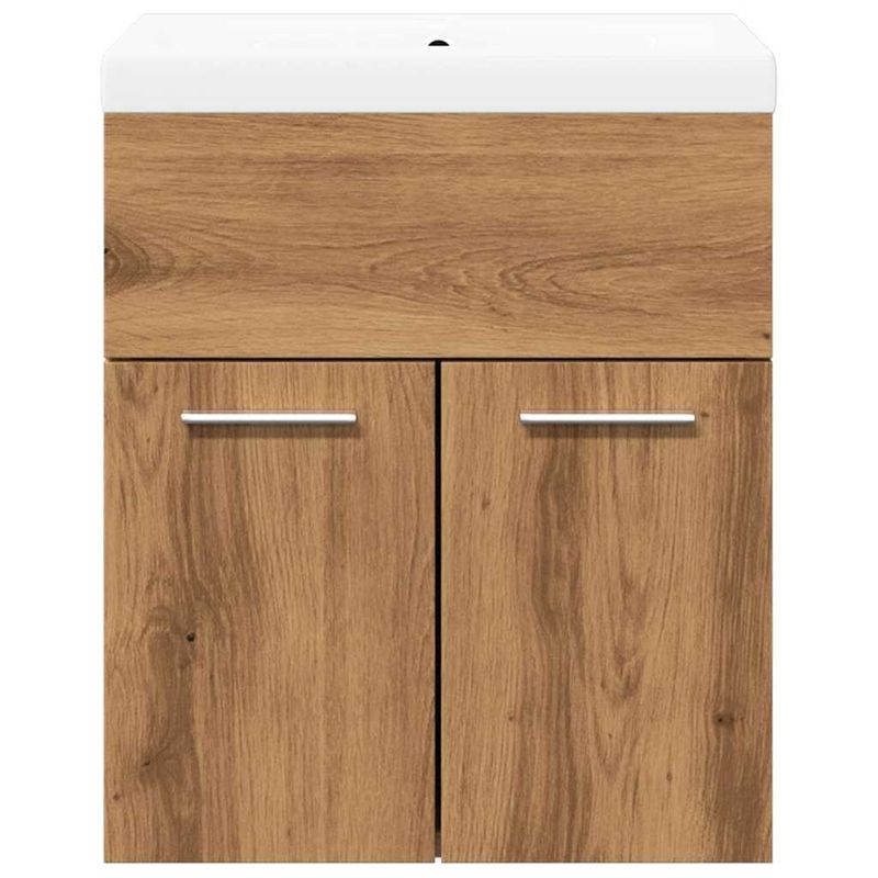 Casa si Gradina - Mobilier - Seturi de mobilier - Seturi baie - Set mobilier de baie, 2 piese, stejar artizanal, lemn prelucrat - Infinity.ro
