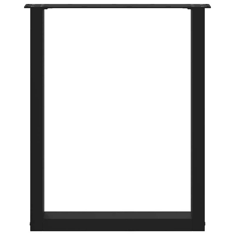 Casa si Gradina - Mobilier - Feronerie si accesorii mobila - Picioare pentru masuta de cafea in forma de U, 3 buc Negru Otel, mărime 70x(72-73) cm - Infinity.ro