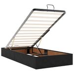 Casa si Gradina - Mobilier - Paturi si accesorii - Paturi - Cadru de pat otoman cu saltele, catifea neagra 200x200cm - Infinity.ro