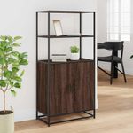 Casa si Gradina - Mobilier - Comode si corpuri - Comode - Dulapuru Stejar maro 68x35x139 cm lemn si metal prelucrat - Infinity.ro
