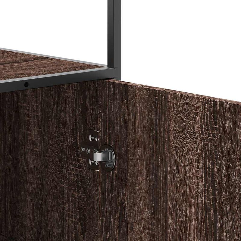 Casa si Gradina - Mobilier - Comode si corpuri - Comode - Dulapuru Stejar maro 68x35x139 cm lemn si metal prelucrat - Infinity.ro