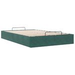 Casa si Gradina - Mobilier - Paturi si accesorii - Paturi - Cadru de pat otoman fara saltea Verde inchis 120x200 cm catifea - Infinity.ro