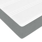 Casa si Gradina - Mobilier - Paturi si accesorii - Paturi - Cadru de pat otoman cu saltea tesatura gri deschis 120x200cm - Infinity.ro