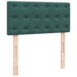 Casa si Gradina - Mobilier - Paturi si accesorii - Paturi - Cadru de pat otoman cu saltea catifea verde inchis 90x200cm - Infinity.ro