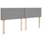 Casa si Gradina - Mobilier - Paturi si accesorii - Paturi - Cadru de pat otoman cu saltele tesatura gri deschis 200x200cm - Infinity.ro