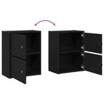 Casa si Gradina - Mobilier - Biblioteci si rafturi - Biblioteci - Biblioteca Stejar negru 40x24x52 cm Lemn prelucrat - Infinity.ro