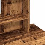 Casa si Gradina - Mobilier - Comode si corpuri - Masute de toaleta - Masa de toaleta cu LED, lemn vechi, 86,5x35x136 cm - Infinity.ro