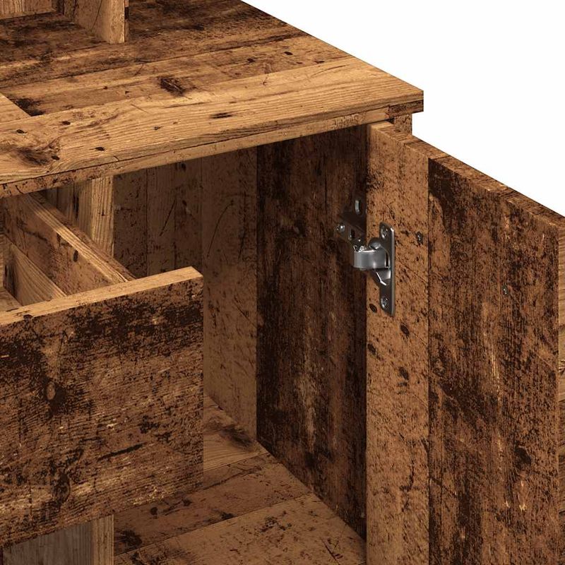 Casa si Gradina - Mobilier - Comode si corpuri - Masute de toaleta - Masa de toaleta cu LED, lemn vechi, 86,5x35x136 cm - Infinity.ro