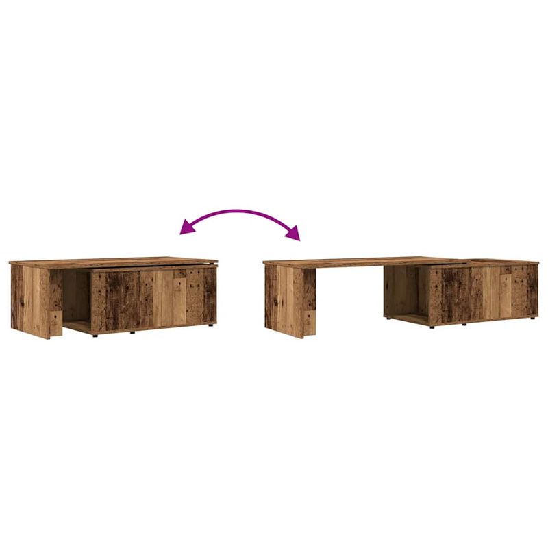 Casa si Gradina - Mobilier - Mese si birouri - Masute de cafea - Masuta de cafea, lemn vechi, 150 x 50 x 35 cm, PAL - Infinity.ro