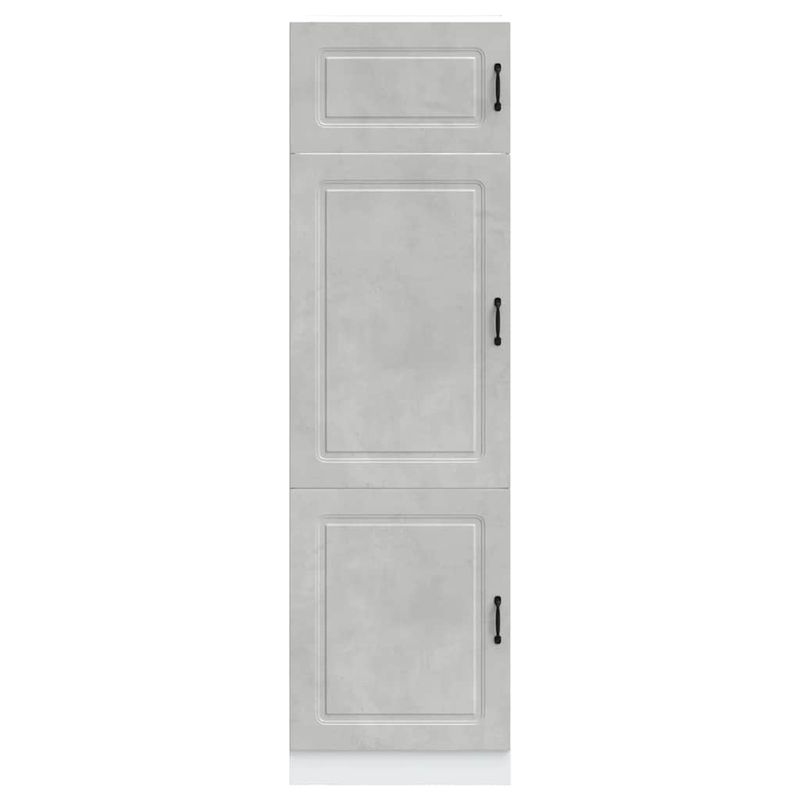 Casa si Gradina - Mobilier - Comode si corpuri - Corpuri bucatarie - Dulap de bucatarie „Kalmar” Lemn prelucrat gri beton, model 1x bufet, mărime 60x57x207 cm - Infinity.ro