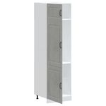 Casa si Gradina - Mobilier - Comode si corpuri - Corpuri bucatarie - Dulap de bucatarie „Kalmar” Lemn prelucrat gri beton, model 1x bufet, mărime 60x57x207 cm - Infinity.ro